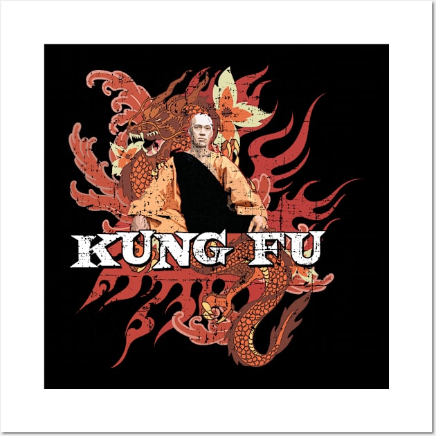 Kung Fu, distressed Wall Art by MonkeyKing